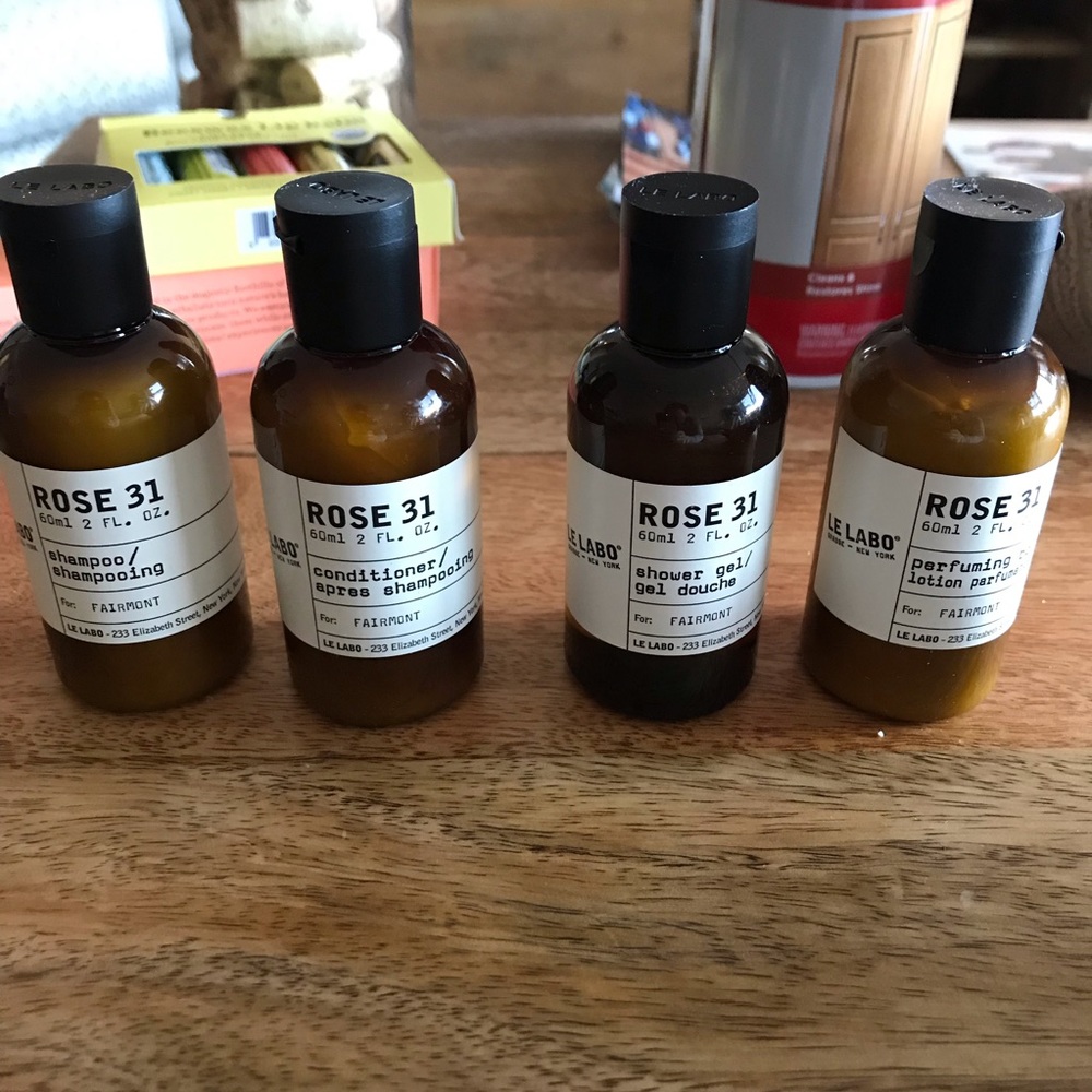 NEW Le Labo Rose 31 Scented 4-piece travel set